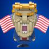 Trump Model Building Blocks Cartoon Action Figures US Presidential Candidate DIY Creative Assembled Brick Toy Kids