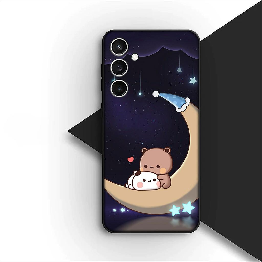 for Samsung Galaxy S20 S22 S21 FE Ultra Plus A07 A17 A15 A16 A25 A57 A37 Phone Cover Soft Case Bubus Panda Cartoon Bear Dudus