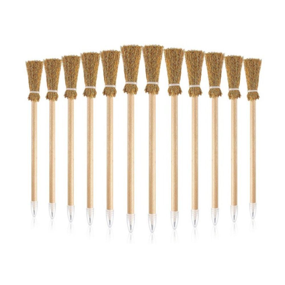 

Черная метла ведьмы, карандаши, деревянные сувениры для офиса