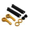 2pcs Handle Bar Covers Rubber Bicycle Handlebars Protector With Lids Fixing Buckles for Road Mountain Bicycle