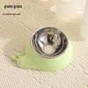 High-Leg Stainless Steel Cat Bowl - Anti-Tip, Neck Protection, Macaron Colors for Cats & Kittens