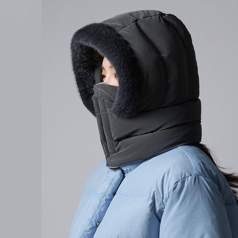 Keep Warm Warm Scarf Face Mask Cold Resistant Lei Feng Hat 3-in-1 Winter Cycling Hat  Skiing