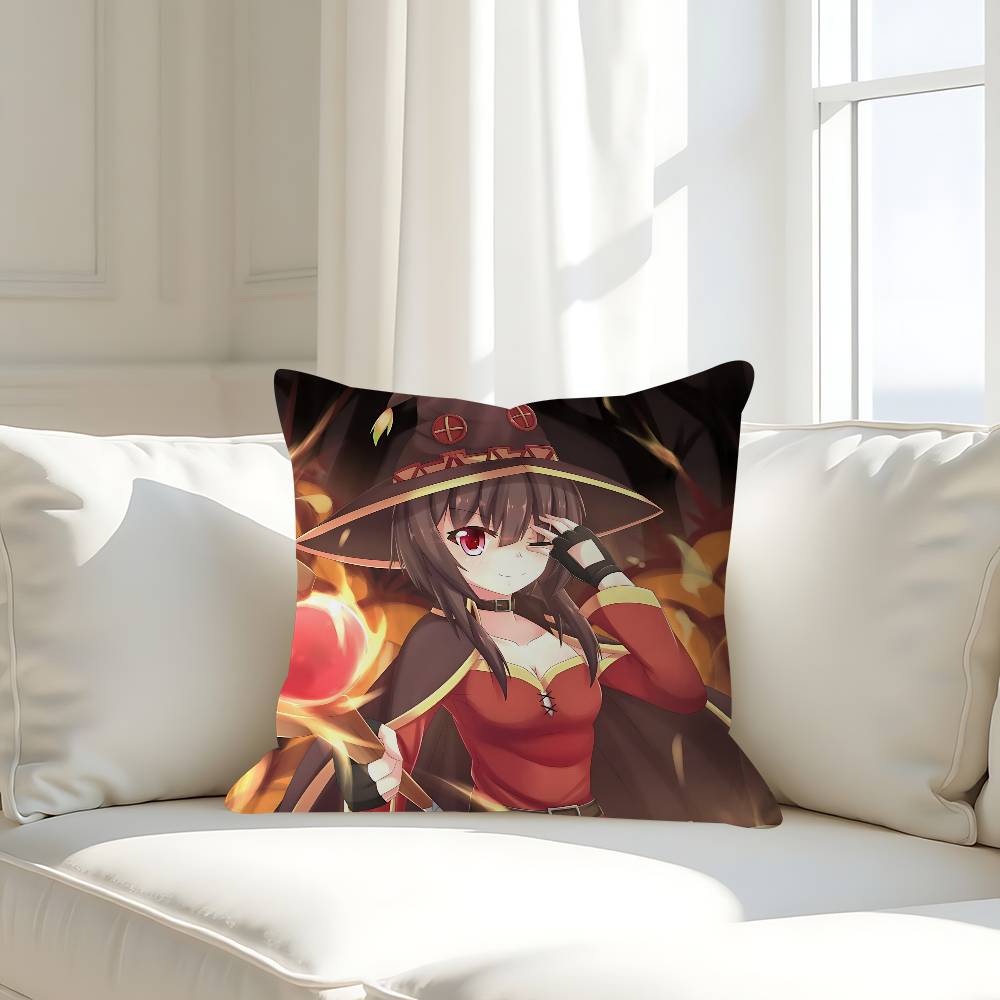 

K-KONOSUBA M-Мегумин Наволочка Съемная Моющаяся Наволочка – Всесезонный Мягкий Лен 16x16Inch