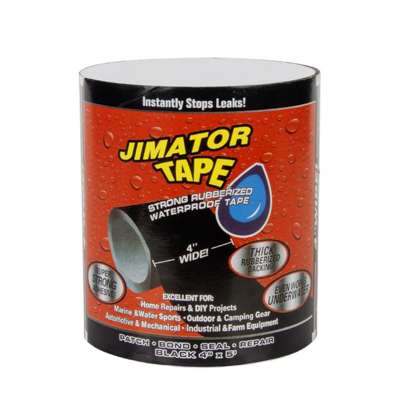 10x150cm Strong Leak Repair Tape PVC Pipe Crack Water Bucket Hole Patch Black Waterproof Adhesive Tape