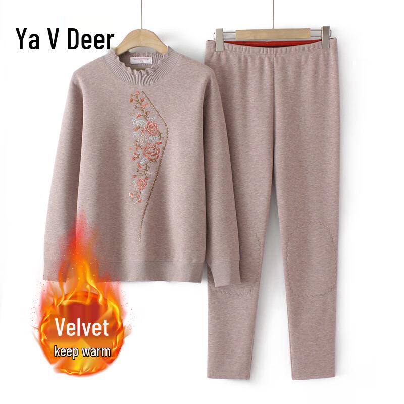 

Yalu Women s Fleece-Lined Warm Thermal Set 3XL