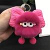 Keychain Plush Fur Bow Soft Imitation Fur Car Keychain Bags Backpacks Handbags Decorative Accessory