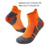 Thickened Cushioned Boat Ankle Socks Professional Marathon Sports Fitness Socks  Men Women