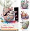 5D DIY Osterei Hase Acryl Doppelseitig Speziell Geformt Diamond Art Tischdekorationen Diamond Painting Schreibtischdekorationen