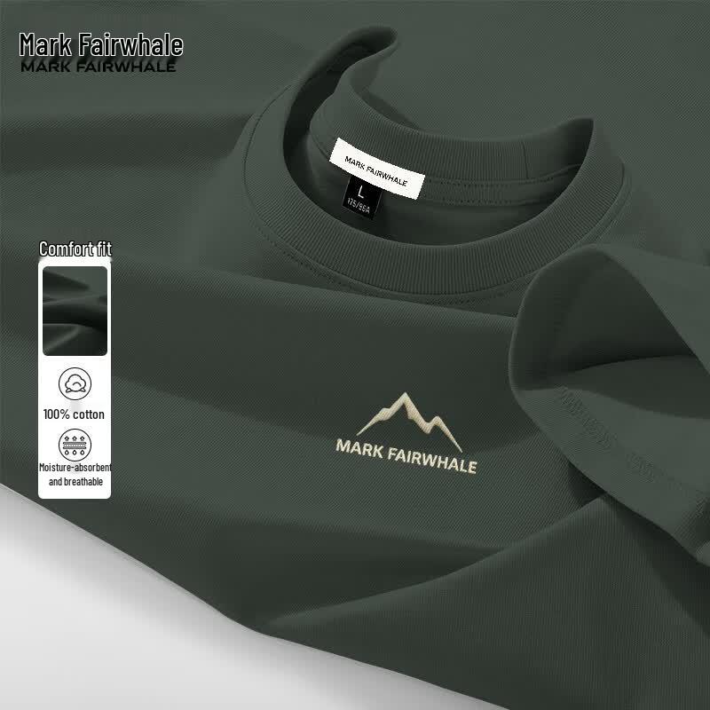 Mark Fairwhale Men's Loose Fit Cotton Graphic T-Shirt