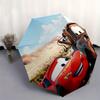 1pc Lightning McQueen,Tow Mater Automatic Folding Umbrella: Compact 8-Bone Design Cartoon Outdoor Travel Companion, Business Umbrella, Chris