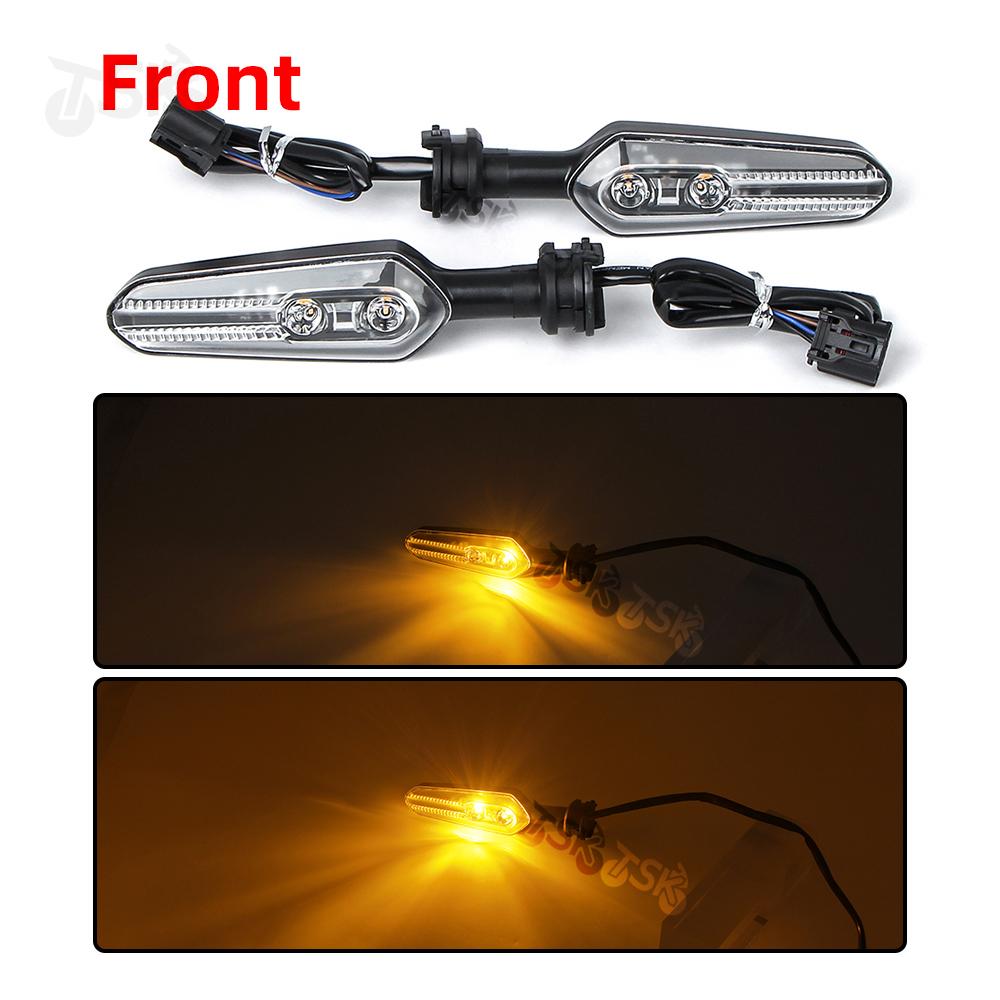 350mm & 370mm Front Rear LED Turn Signal Light For Yamaha YZF-R7 YZF R7 2021-2022 2023 Motorcycle Indicators Lamp Accessories