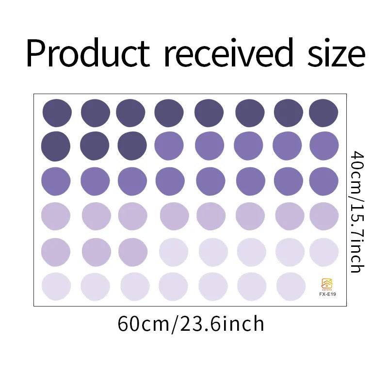 1Pc DIY Mixed Morandi Color Dots Wall Stickers Home Decor Nordic Style Vinyl Art Decals Living Room Kids Bedroom Decoration