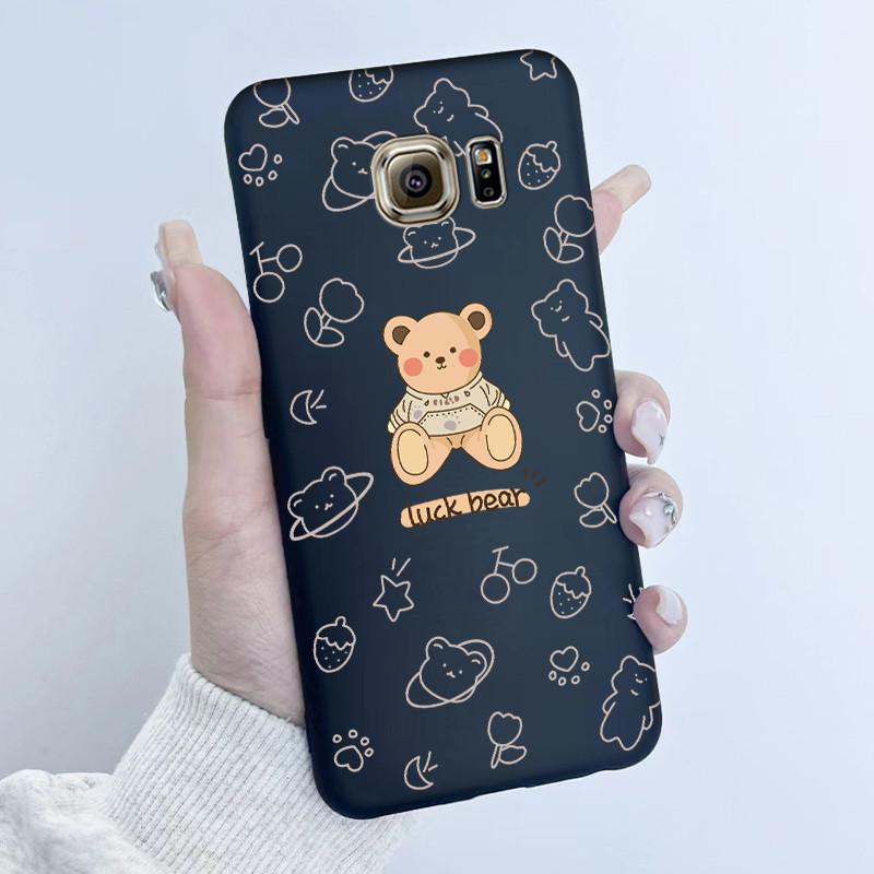 For Samsung Galaxy S6 G920F S6 edge G925F Phone Case Popular Butterfly Flower Girl Design Soft Silicone TPU Back Housing Covers