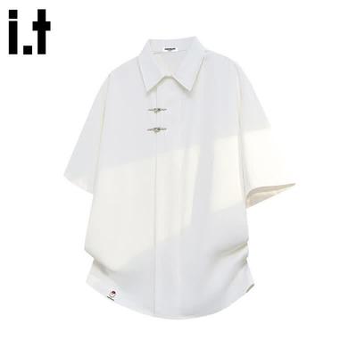 Men's New Chinese Style Disc-Button Short Sleeve Shirt