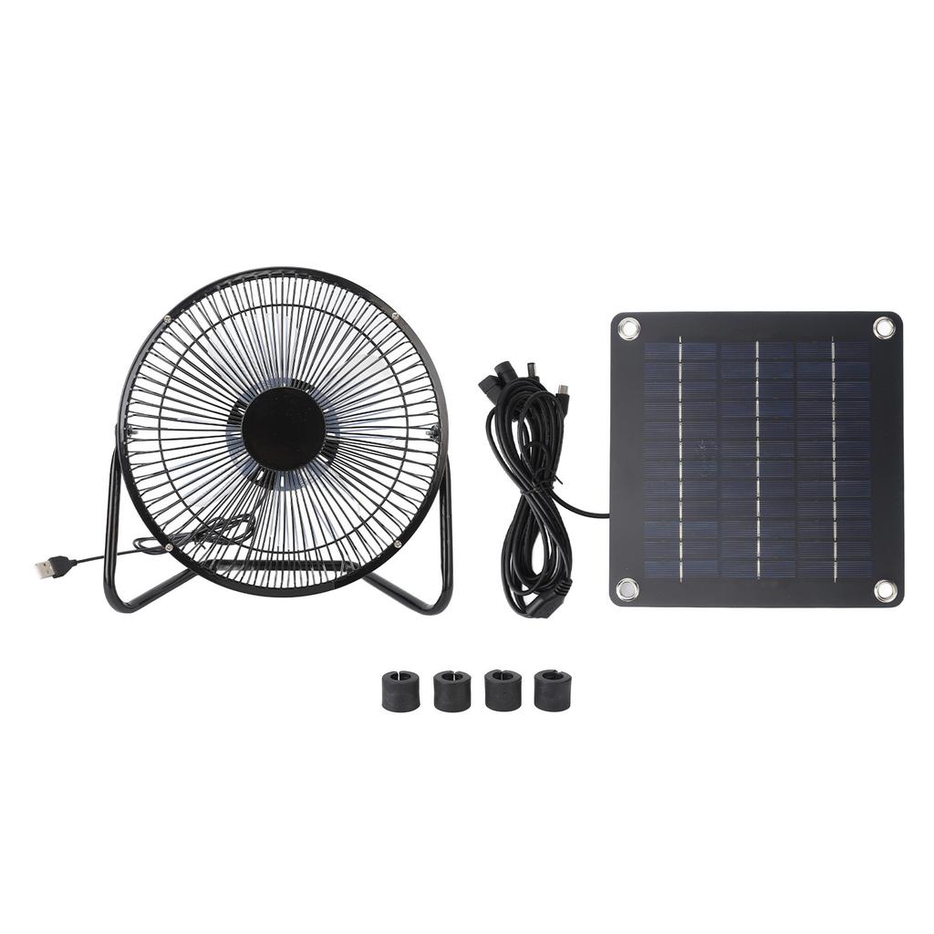 100W Solar Panel Ventilator Fan Solar Portable Powered Exhaust Fan for Greenhouse Pet House