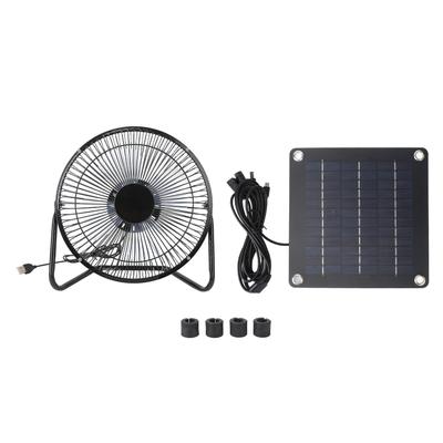 100W Solar Panel Ventilator Fan Solar Portable Powered Exhaust Fan for Greenhouse Pet House