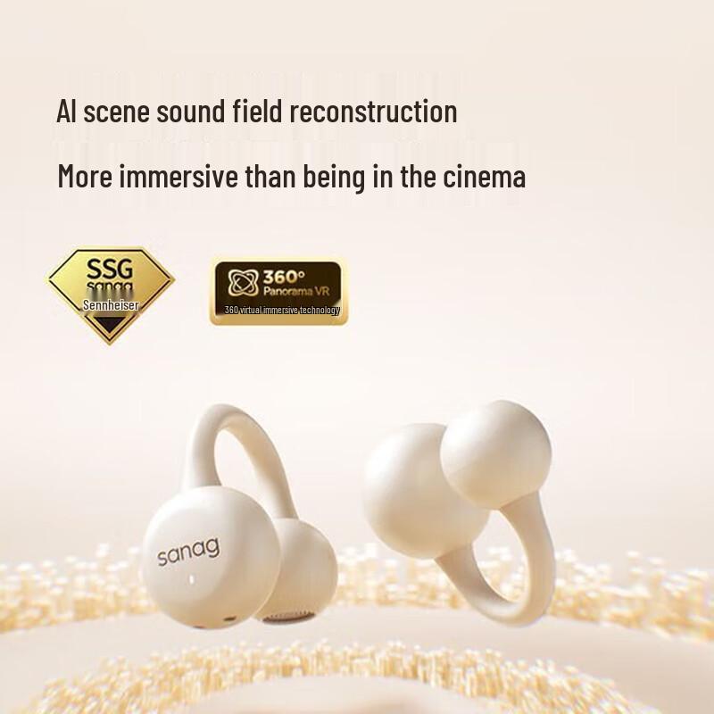 SANAG Z37 Open-Ear Clip Bluetooth Earbuds