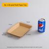 Pabei Disposable Rectangular Kraft Paper Snack Tray