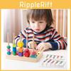 Wooden Geometric Blocks Toy For Kids Educational Shape Sorting Crib Playroom