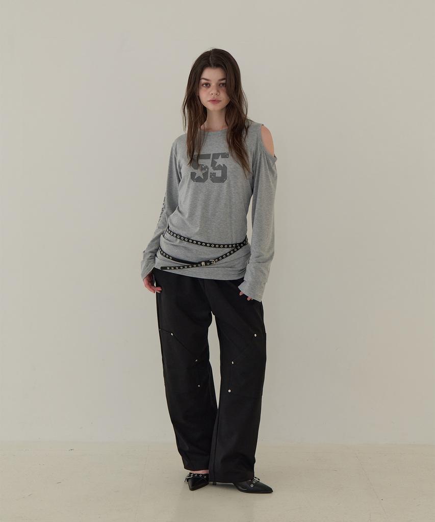 5OML 55 Loose Fit Long Sleeve (Melange Gray)