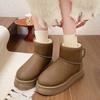 Fashion Women's Boots 2024 Selling New Comfort Platform Winter Ankle Snow Boots Indoor Plush Warm Casual Slip-On Ladies Walking Shoes