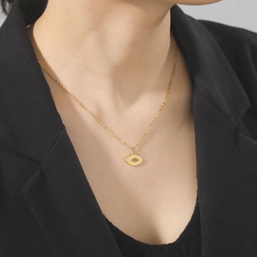 Gold Color Turkish Evil Eye Necklace for Women Stainless Steel Vintage Amulet Choker Necklaces Jewelry Mother's Day Gift 2026