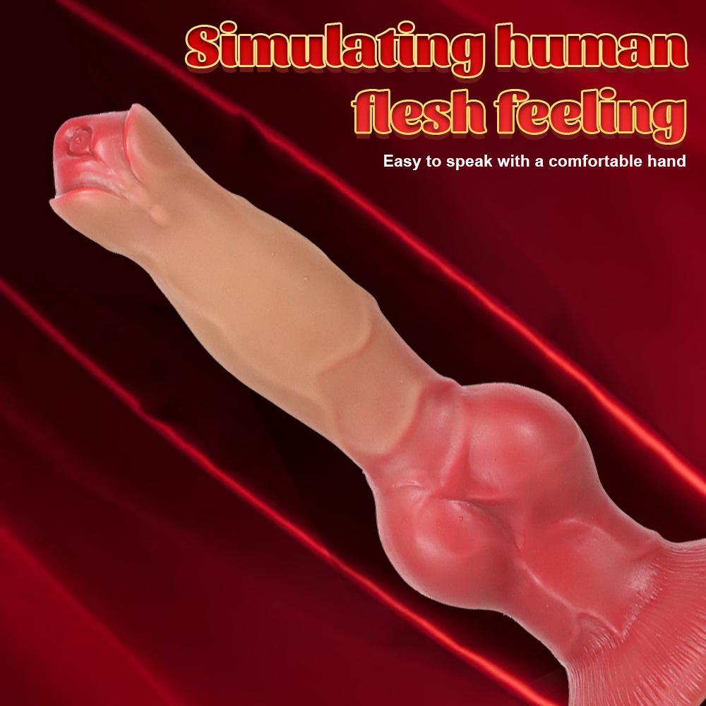 Super Soft Silicone Animal Penis Dildo - Body-Safe Anal Plug for Women & Men, Realistic Adult Sex Toy