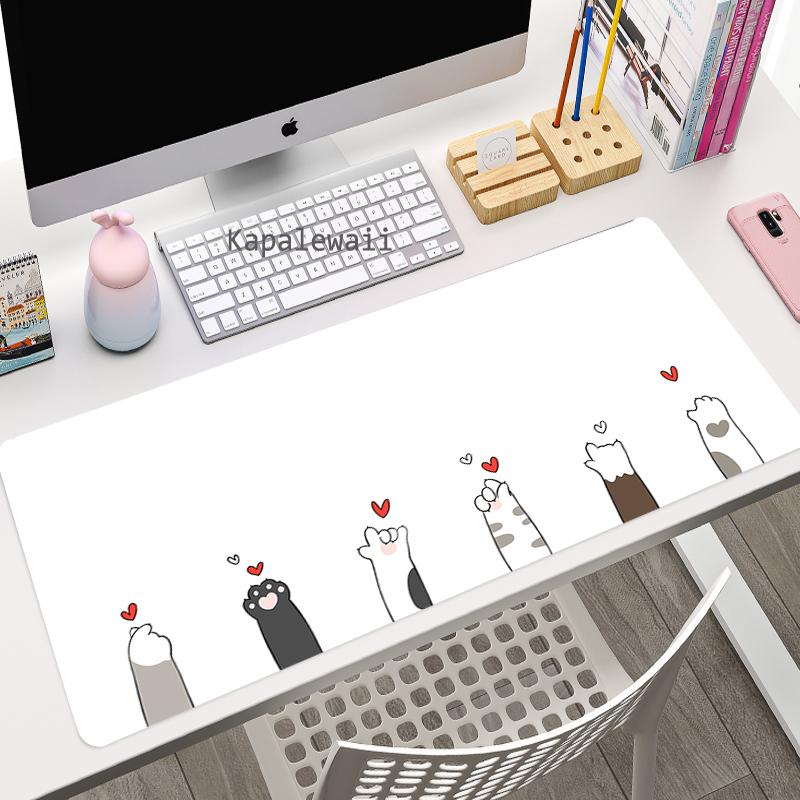 Anime Cute Pink Pad Mouse HD Print Computer Gamer Locking Edge Mousepad XXL Kawaii Keyboard PC Mice Cat Pew Mats Pad For Csgo