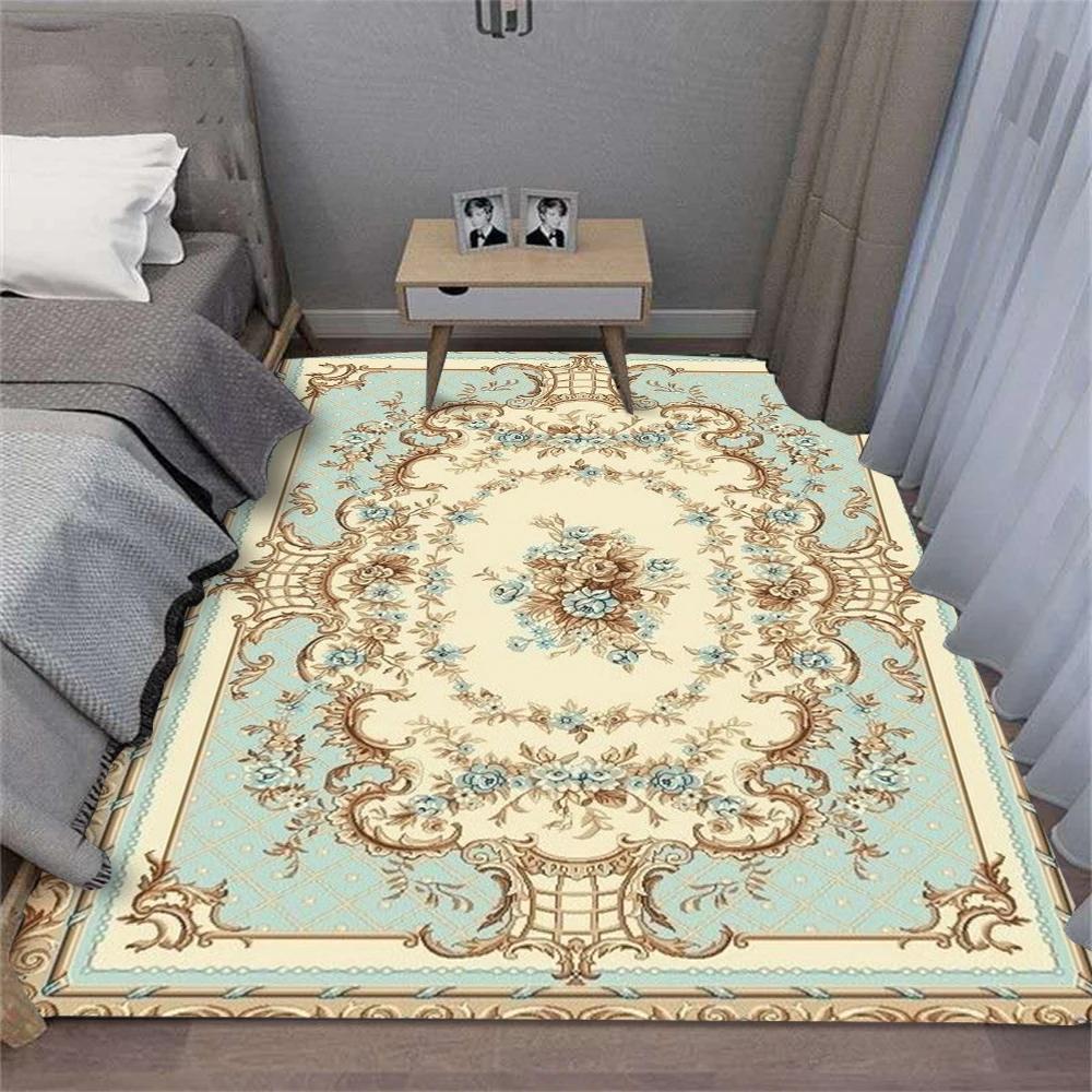 

French Carpet Cartoon Non-slip Washable Rug for Living Room Bedroom Kitchen Sofa Table Balcony Home Decor 60*90cm