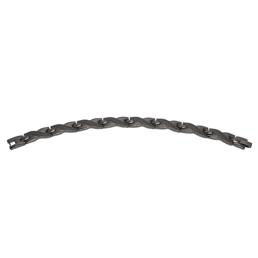Brățară Magnetică din Oțel Bărbați Femei Elegantă Rafinată Elegantă Brățară Terapie Magnetică Bijuterie Cadou(Aur de argint )