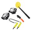 Retractable Ice Safety Picks Non Grip Crampons Spikes Shoe Grip with Whistle Stainless Steel Ice Picks Set for Ice