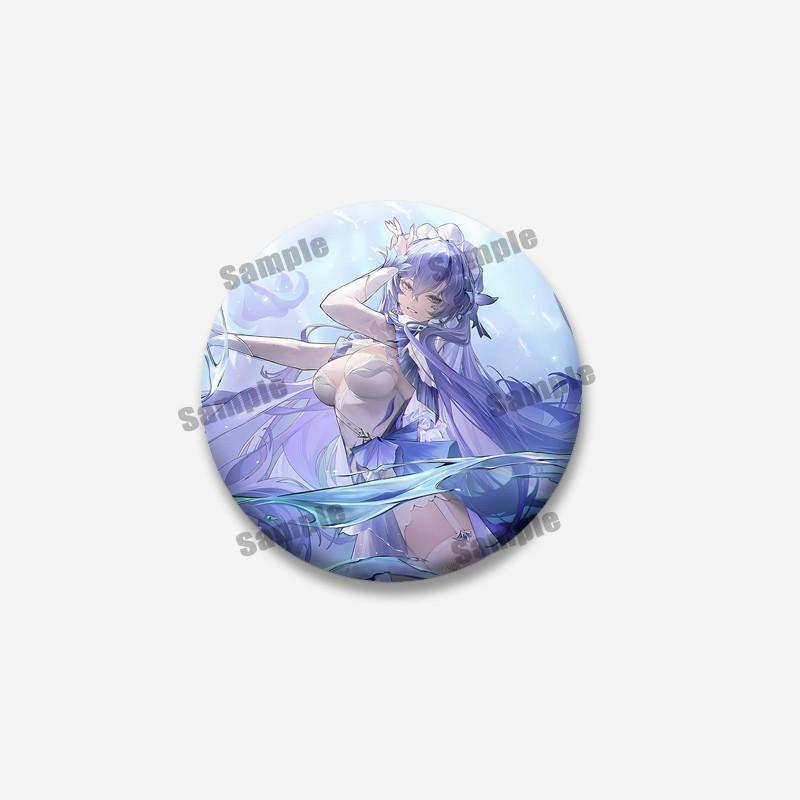 Anime Game Wuthering Waves Hiyuki Carlotta Enamel Pin Cartoon Figure Round Brooches Funny Lapel Badge Jewelry Gifts for Friends