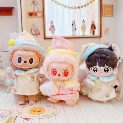 17cm mini plyšové oblečenie pre bábiky, doplnky, oblečenie, idol bábiky, plyšový overal, oblečenie, darček pre domácich majstrov