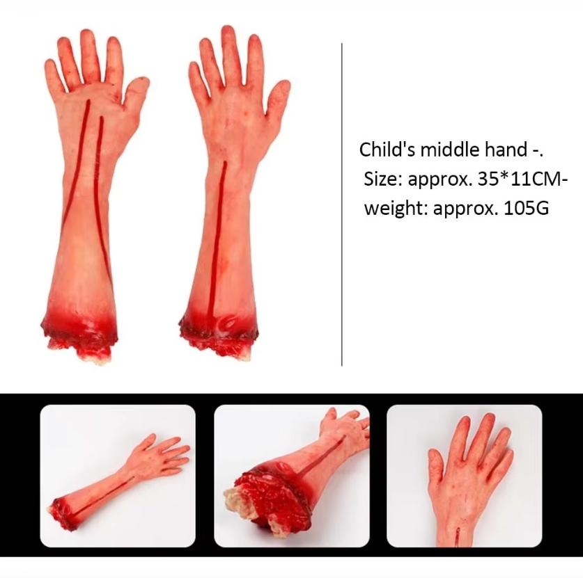 قطعة واحدة زينة الهالوين زينة أطراف بيولوجية بشرية دماغ قلب مكسور هالوين زينة أجواء الهالوين