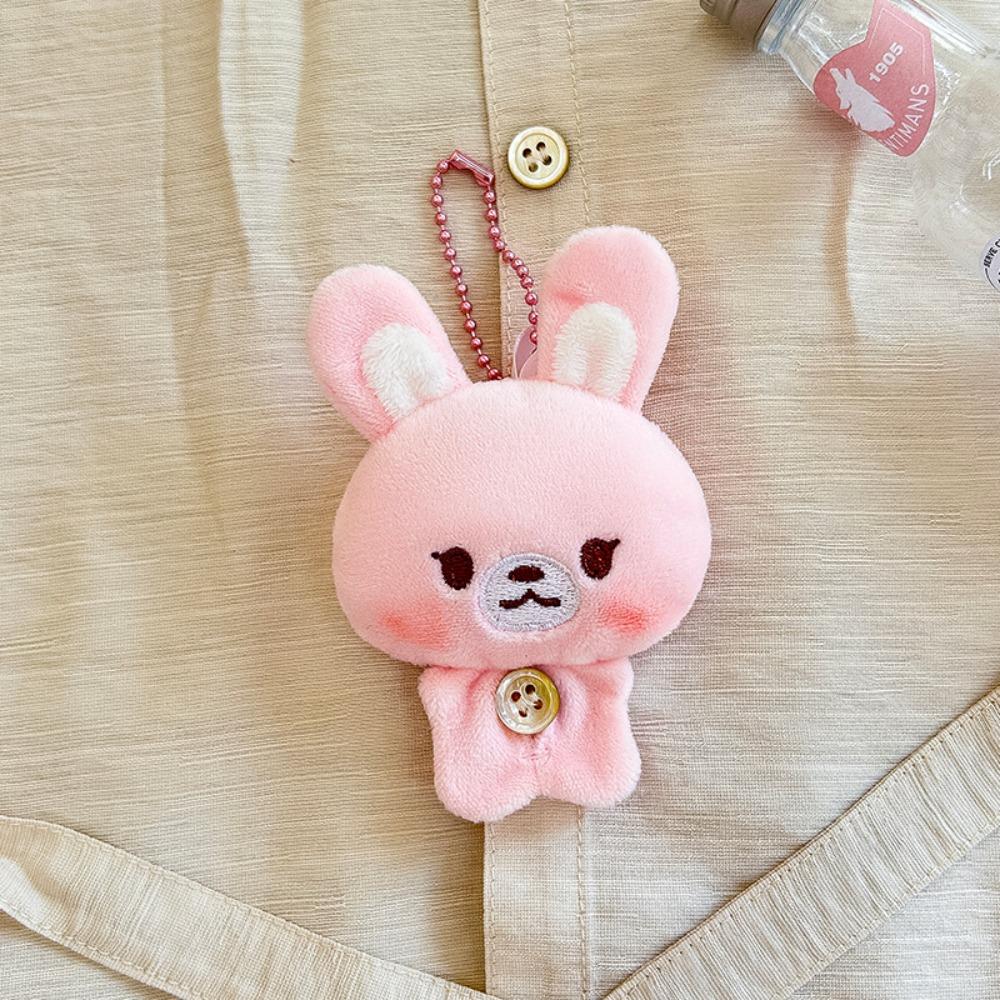 

Kitten Doll Seal Plush Button Brooch Cow Plush Button Brooch Birthday Gift Pink rabbits