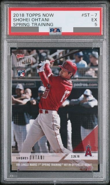 [PSA Authenticated] 2018 TOPPS NOW #ST-7 Shohei Ohtani 02/26/2018 Spring Training (PSA5)