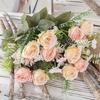 Elegant Simulation Rose Bouquet Real Touch Fake Flower  Living Room Desktop