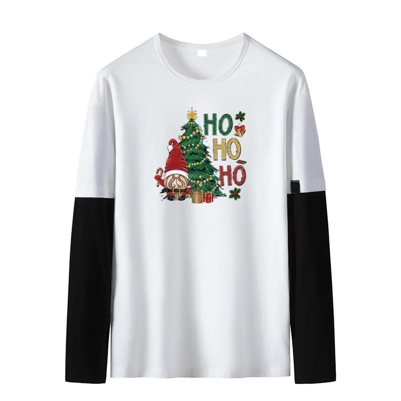 Christmas Trees Stickers On Clothes Winter Santa Claus Patch A-Level Washable Vinyl Diy Hoodies Tops Thermal Press Parches