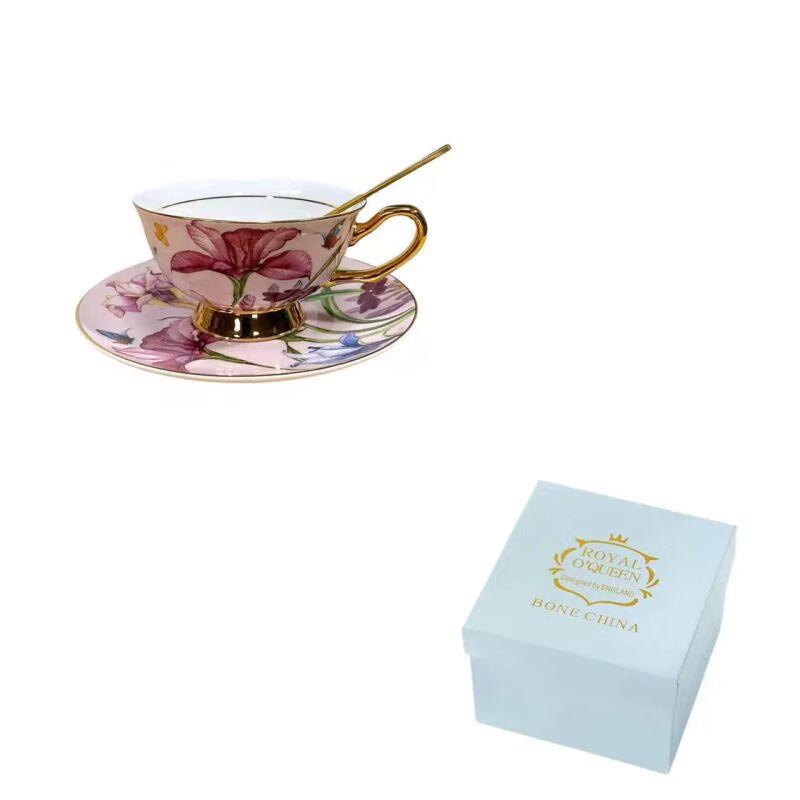 TXRMDX Bone China Coffee & Tea Cup Set
