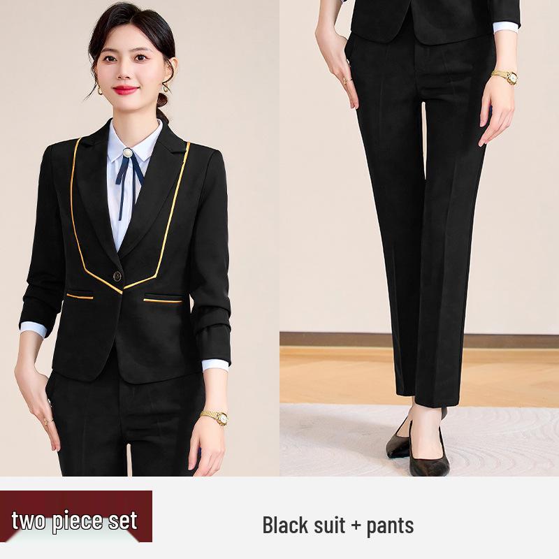 Spring 2024 Women's Professional Suit: Elegant Work Uniform for Jewelry Stores & Beauty Salons
