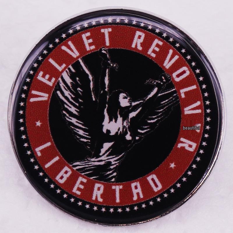 Free Angel Pattern Brooch: Velvet Revolver Music Album Badge