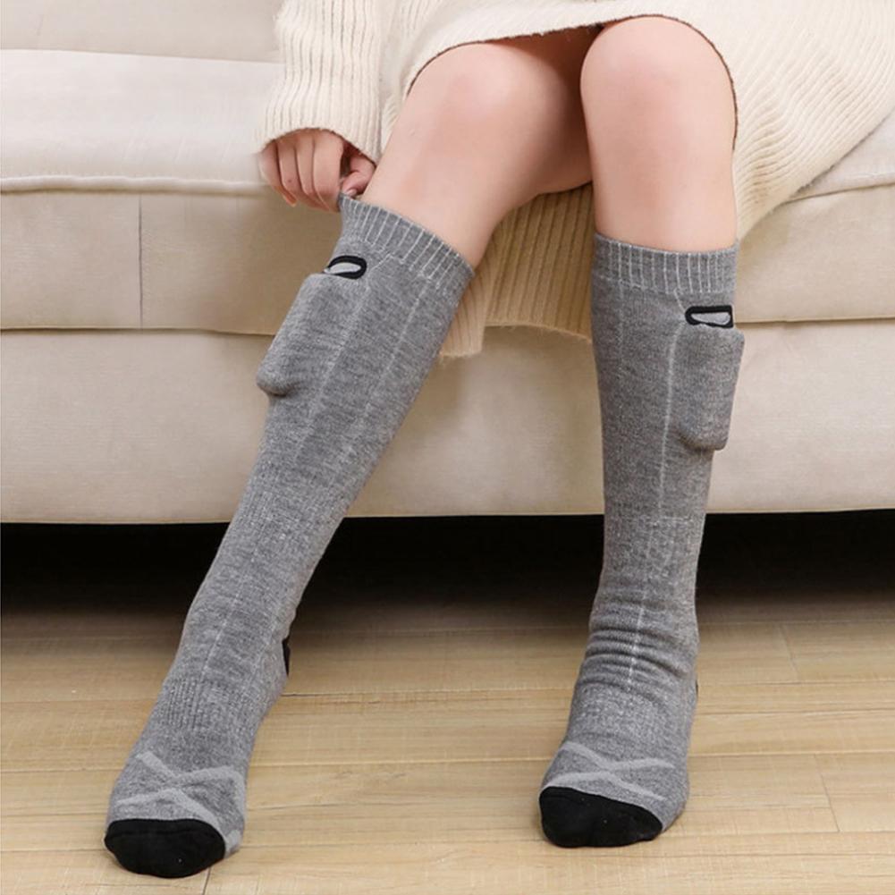 Electric Heated Socks Electric Heating Socks Battery Heated Socks Rechargeable Skiing Sock for Fishing Cycling Hunting