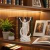3D Printed Greek Goddess Figurine, Crescent Goddess Statue, Resin Sculpture Ornaments for Home Office Desktop Bookshelf Decorations