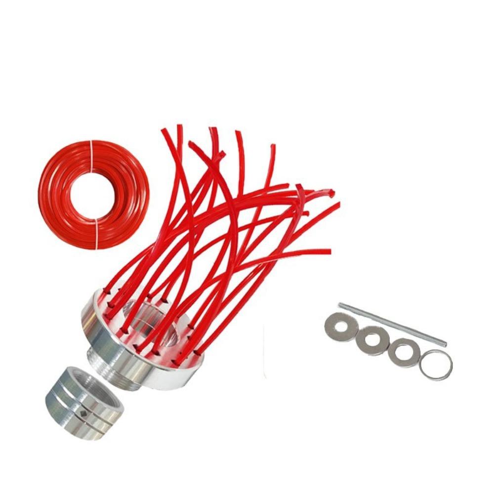 Aluminum Zinc Zinc Alloy Lawn Cutter Head 32 Square Grass Ropes Trimming Head  Gardening