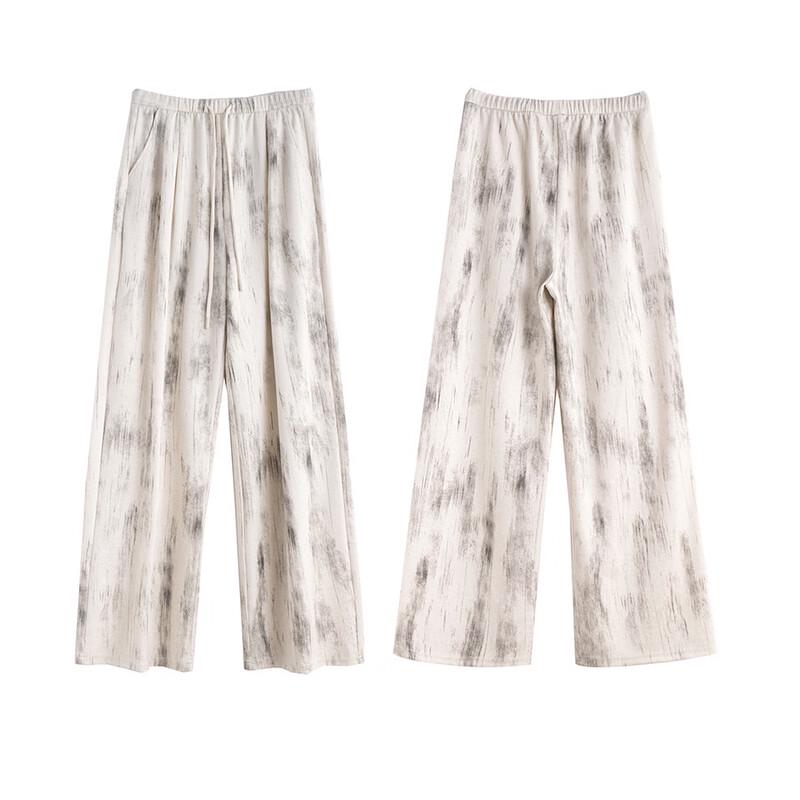 JOHLIN DREAM Damen Batik Lässige Weite Hose mit weitem Bein