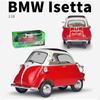 1/18 WELLY BMW Isetta Alloy Model auta Diecasts Kovová hračka Auta Model auta Vysoká simulační kolekce Dětské dárky