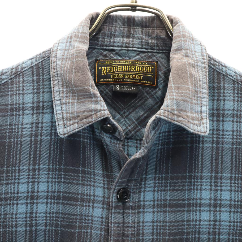 NEIGHBORHOOD Made in Japan 111ARNH-SHM03 Check Pattern Long sleeve Cotton shirt Men's Used
