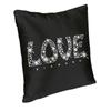 Love Diamond Throw Pillow Case 60*60cm Sofa Rhinestone Jewelry Gemstone Cushion Cover Sofa Car Pillowcover Double-sided Printing