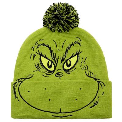 2025 Unisex Grinch Face Knitted Halloween & Christmas Hat