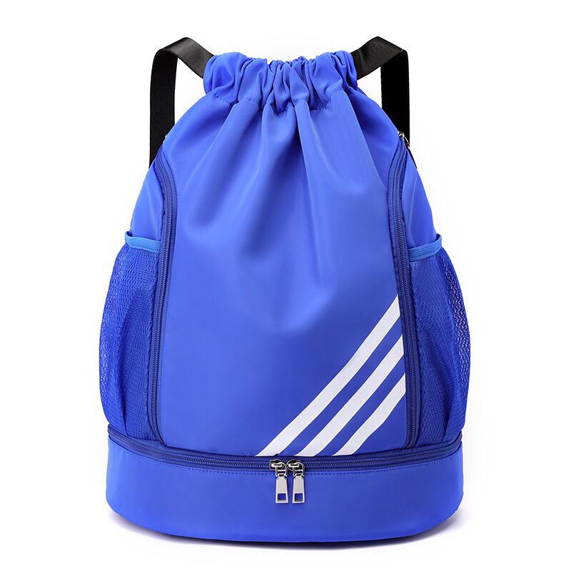 Lightweight Drawstring Backpack with Large Capacity & Wet/Dry Separation for Travel, Swimming & Basketball